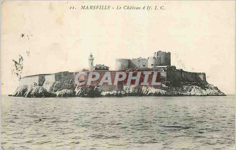 Old Postcard Chateau d'If Marseille