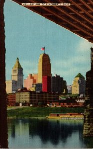 Ohio Cincinnati Skyline 1942 Kraemer Art