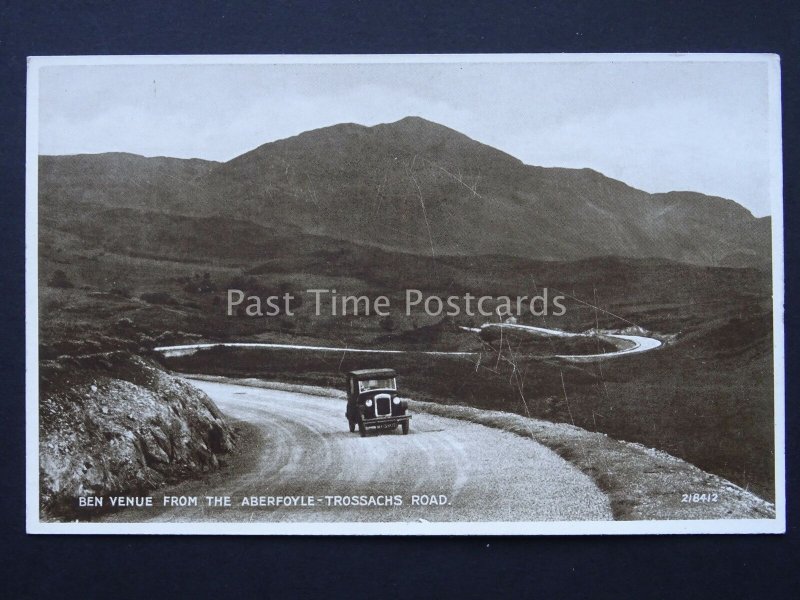 Scotland Stirlingshire ABERFOYLE The Trossachs Road c1932 Postcard by Valentine