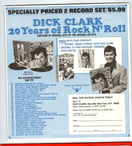 Dick Clark 20 Years Of Rock N Roll Sha Na Na Vintage Flyer Advertising Two Sides