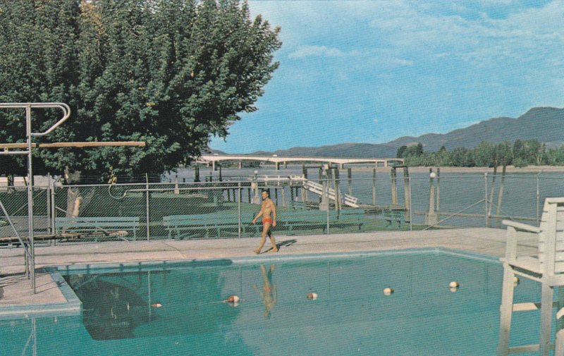 The Overlander Bridge over the South Thompson River seen from the fine pool in K