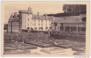 VILLANDRY, Indre Et Loire, France, 1900-1910's; Le Chateau, Facade Sud-Ouest,...