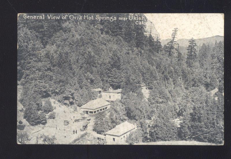 UKIAH CALIFORNIA ORR'S HOT SPRINGS VINTAGE POSTCARD