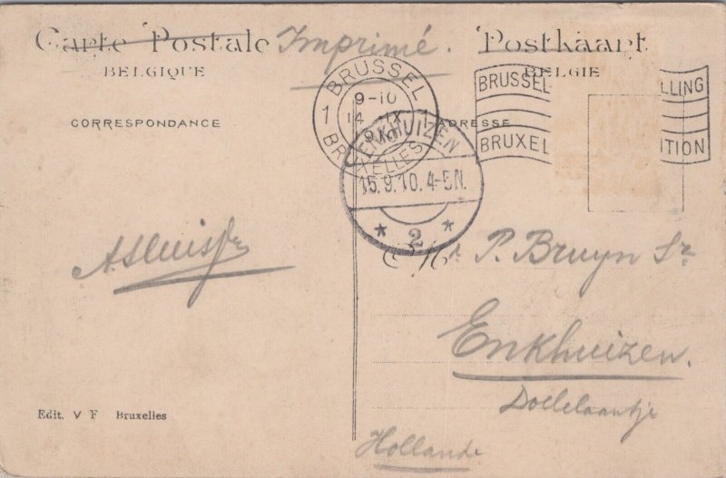 Belgium Brussels Exposition De Bruxelles 1910 Colonies Francaises Postcard C206