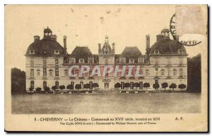 Old Postcard Cheverny Chateau Starting in the seventeenth century ends in 1634