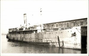 Milton MA Steamer Steamship Madison Vintage Wm B Taylor Real Photo Postcard