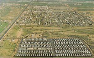 Mesa Arizona Sunny Acres Trailer Village Aerial View Vintage Postcard K22787