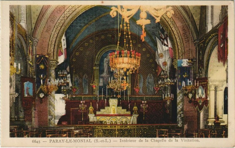 CPA PARAY-le-MONIAL Interieur de la Chapelle de la Visitation (1190252)