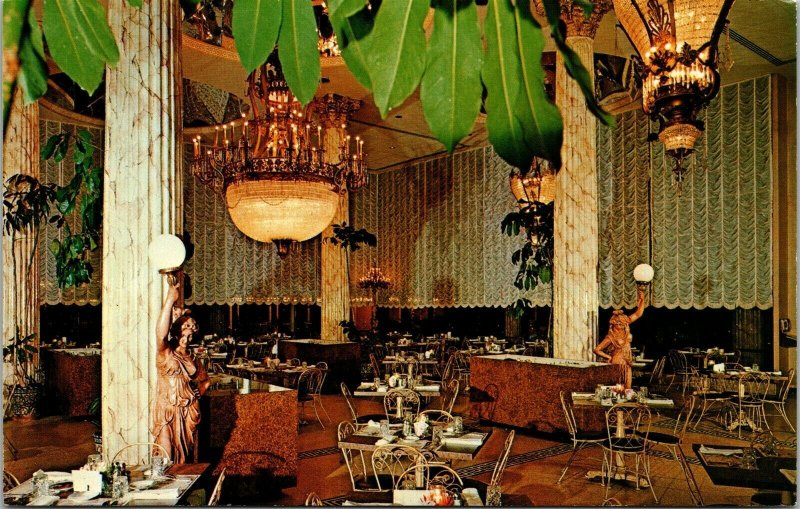 Vtg Clearwater Florida FL Kapok Tree Inn Corinthian Dining Room Unused Postcard