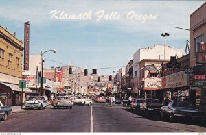 KLAMATH FALLS , Oregon , PU-1967 ; Main Street, Classic Cars