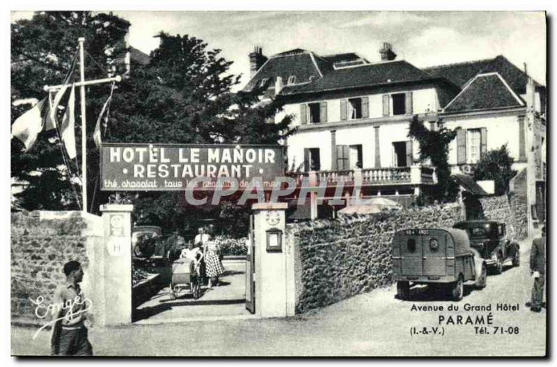 Old Postcard Parame Avenue Hotel hotel restaurant mansion