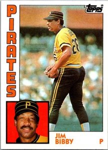 1984 Topps Baseball Card Jim Bibby Pittsburgh Pirates sk3584