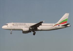 BULGARIA AIR, Airbus 320-214, unused Postcard