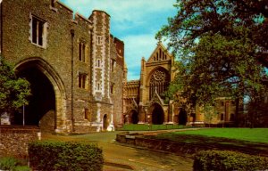 England St Albans The Abbey Gateway and West Front 1972