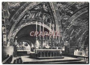 Italy Assisi Old Postcard Chiesa inferiore di S. Francesco Altare Maggiore St...