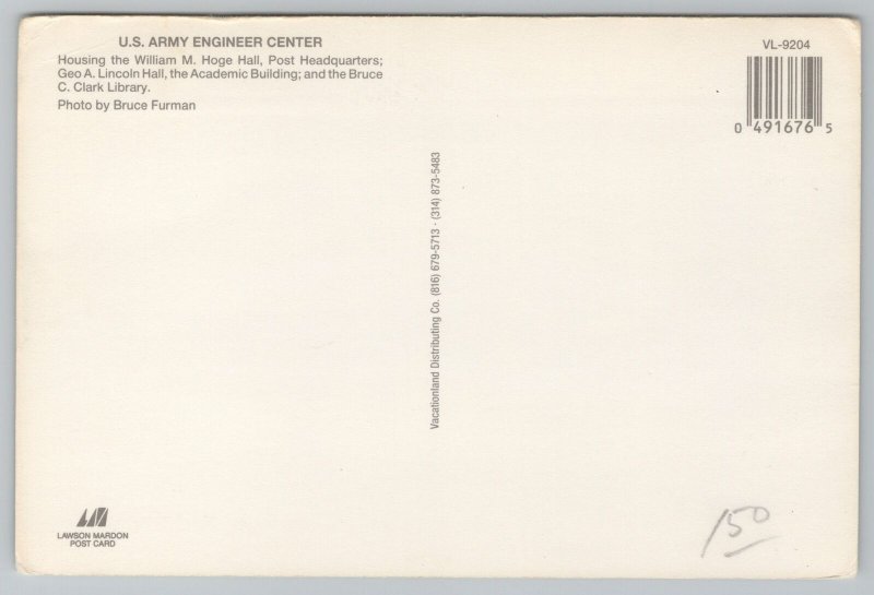 Military~US Army Engineer Center~Ft Leonard Wood Missouri~Continental Postcard 