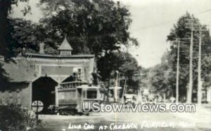 Real Photo, Line Car, Carbarn - Fairfield, Maine ME  