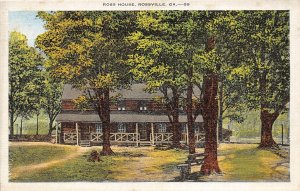 H92/ Rossville Georgia Postcard Linen Ross House  205