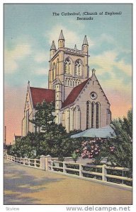 Street view, The Cathedral, (Church of England),  Bermuda,  30-40s