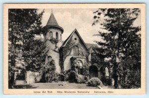 DELAWARE, Ohio OH  Lyons Art Hall OHIO WESLEYAN UNIVERSITY Albertype Postcard