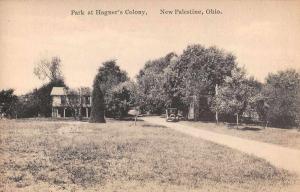 New Palestine Ohio Hagners Colony Park Antique Postcard K73411