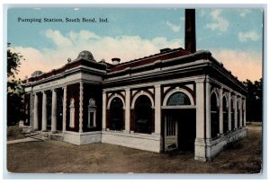 c1930's Pumping Station South Bend Indiana IN Unposted Antique Postcard