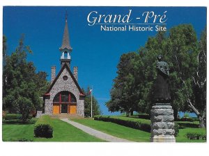 Statue of Longfellow's Evangeline Grand-Pre Church Nova Scotia Canada 4 by 6
