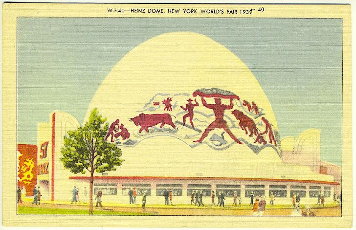 New York NY 1939-40 World's Fair Heinz Dome Dome-cile Postcard