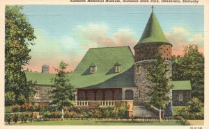 Vintage Postcard 1930's Audubon Memorial Museum State Park Henderson Kentucky KY 