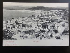 Tangier: Panoramic View of The Town, Old PC - Pub by V.B. Cumbo of Gibraltar