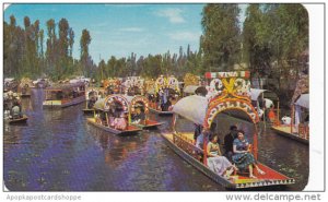 Mexico Flower Decked Boats Xochinilco's Gardens