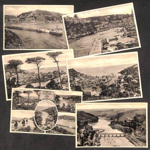 Lot of 6 postcards England Cornwall Looe