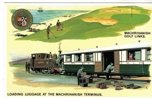 Golfing, Loading Luggage, Train,  Campbeltown Machrihanish Light Railway