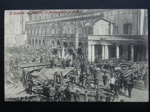 Vesuvius Eruzione del Vesuvio MERCATO DI MONTEOLIVETO Naples c1906 RARE PC