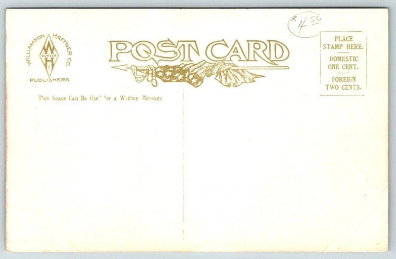 Denver  Colorado  Welcome Arch  Postcard