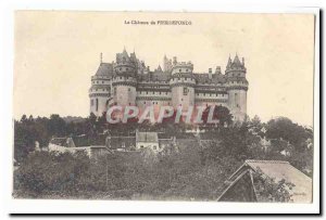 Old Postcard The castle of Pierrefonds