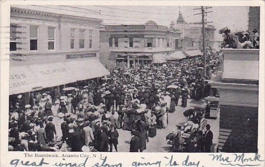 New Jersey Atlantic City The Boardwalk 1906