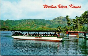 Smith's Boat Wailua River Kauai HI Hawaii Unused Vintage Postcard F65