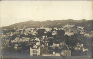 Barcelona Spain - Crisp Birdseye View Montana Tibidabo Real Photo Postcard