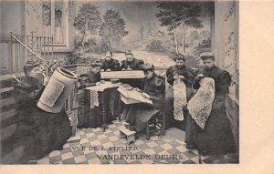 Bruxelles Brussels Belgium Vandevelde Geurs Royal Lace Factory Postcard AA59058