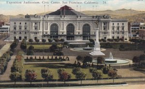 SAN FRANCISCO, California, 1900-1910s; Exposition Auditorium, Civic Center