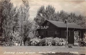 C71/ Branson Missouri Mo Real Photo RPPC Postcard c40s Sammy Lane Resort Cabin 2