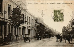 CPA AK INDOCHINA Tonkin Rue Paul Bert VIETNAM (958941)