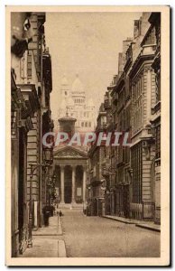 Old Postcard Paris strolling Sacre Coeur seen from the Rue Laffitte Montmartre