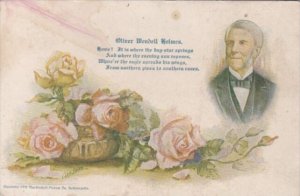 Oliver Wendell Holmes With Beautiful Roses Signed Cobb Shinn