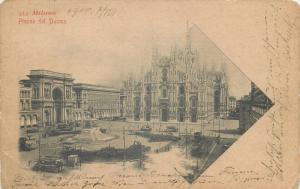 Milano 1900 Piazza del Duomo Italia