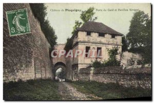 Old Postcard Chateau de Picquigny Porte du Gard and Pavillon Sevigne