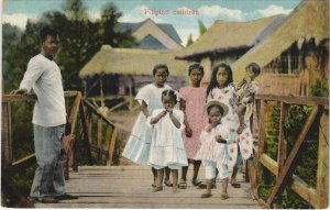 PC PHILIPPINES, FILIPINO CHILDREN, Vintage Postcard (b42977)