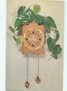 Pre-1980 This Is A Postcard WALL CLOCK BY NATIONAL HANDCRAFT AC7403