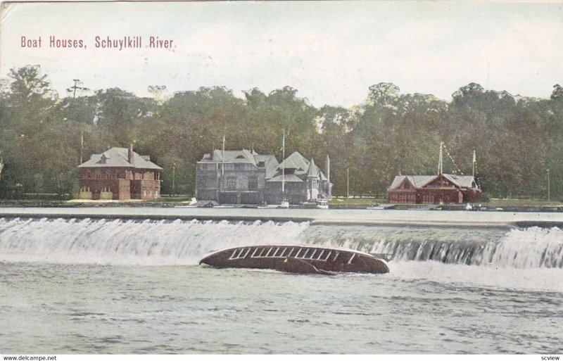 PENNSYLVANIA; Boat Houses, SCHUYLKILL RIVER, PU-1911